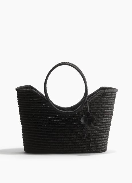 Imagen - Bolso negro de rafia de H&M (49,99 euros)