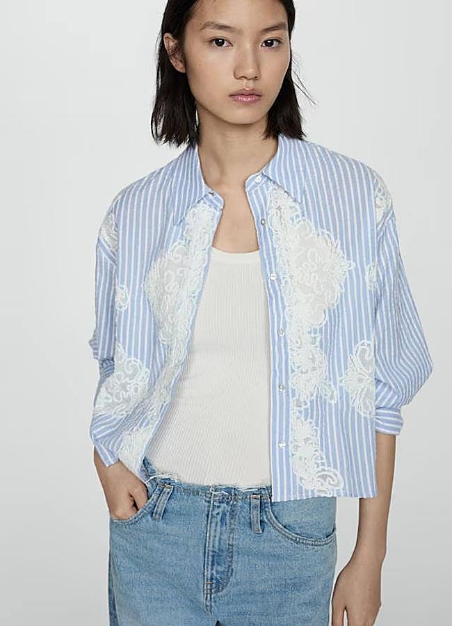 Imagen - Camisa de rayas bordada