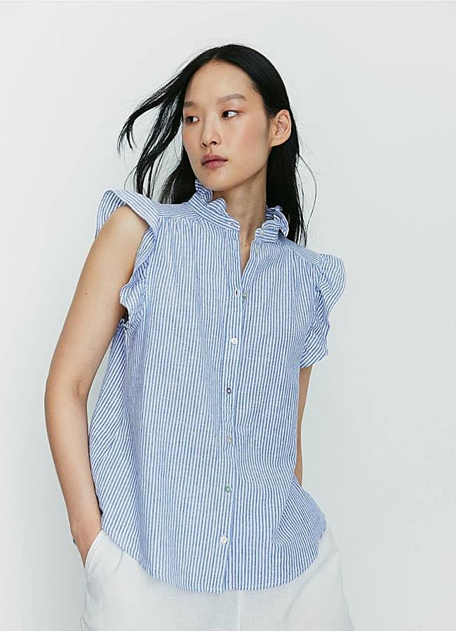 Imagen - Camisa de rayas con volantes