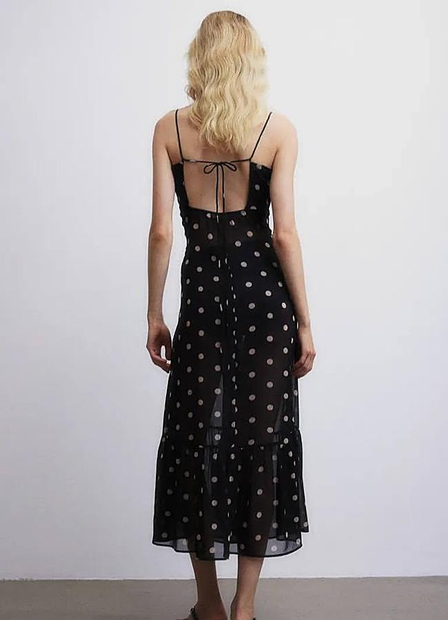 Imagen - Vestido de lunares con espalda descubierta