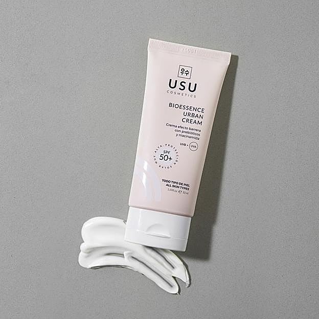 Así es la textura de la crema hidratante de Usu Cosmetics.