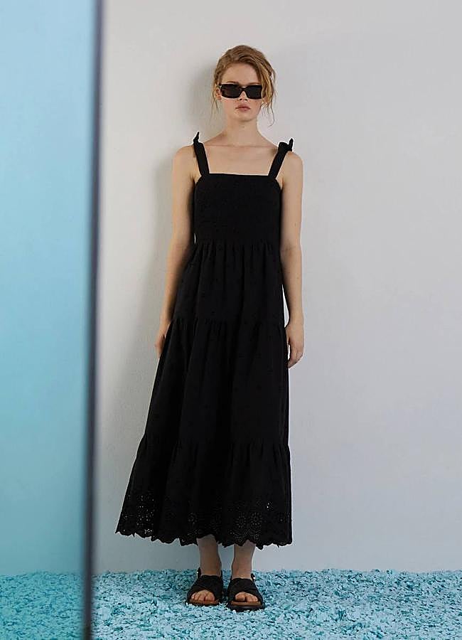 Imagen - Vestido bordado negro