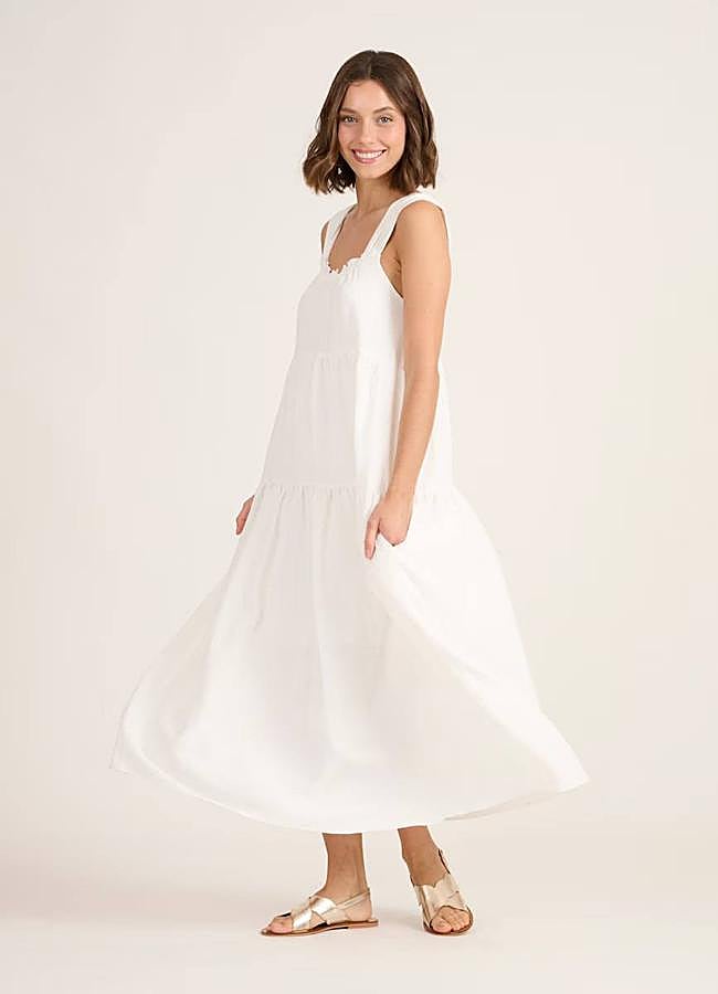 Imagen - Vestido midi blanco de verano