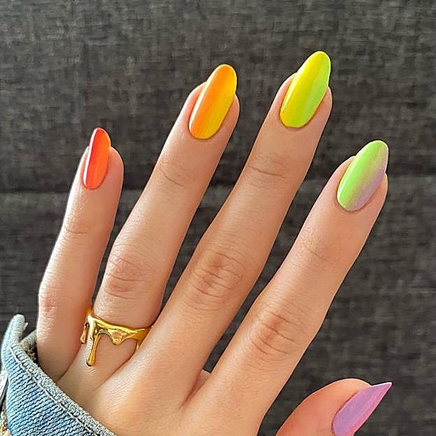 Uñas flúor degradadas