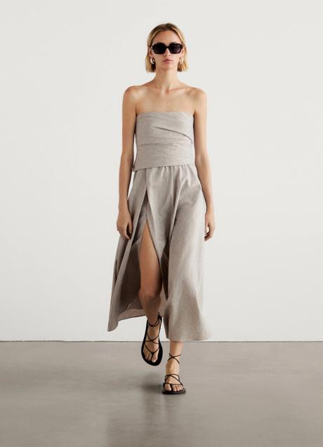 Imagen - Vestido palabra de honor de Massimo Dutti (89,95 euros)