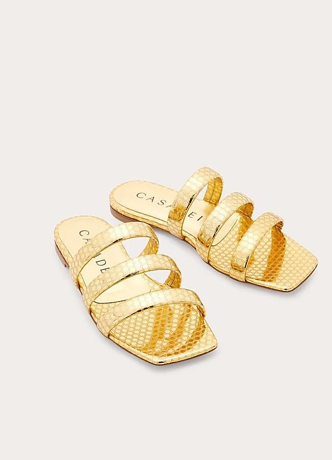 Imagen - Sandalia dorada pala de Casadei.
