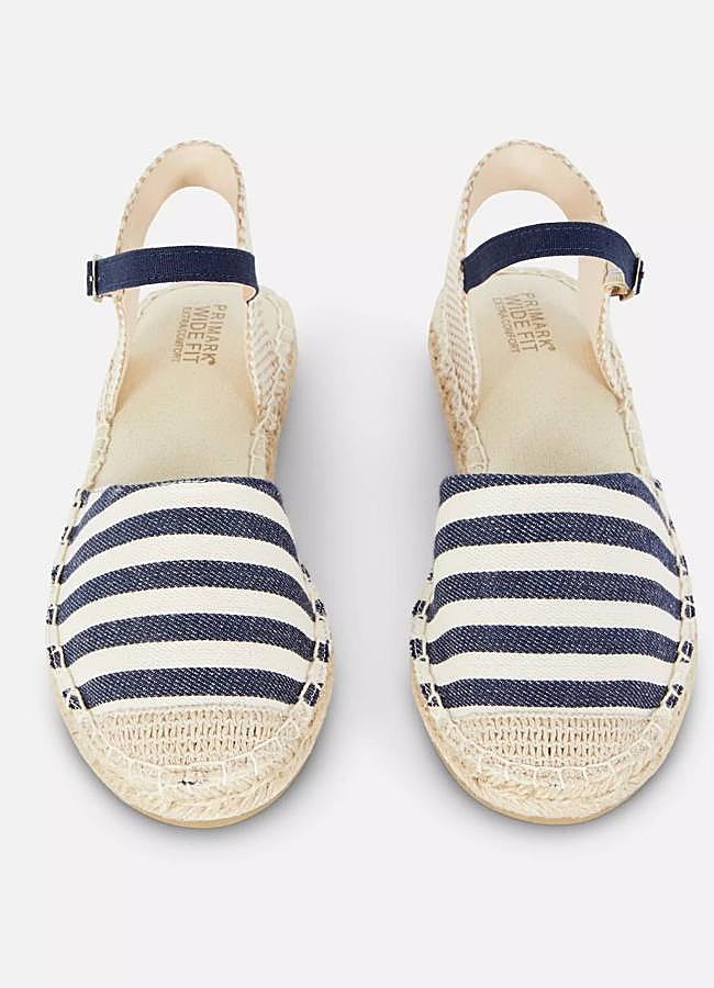 Imagen - Alpargatas planas con estampado de rayas