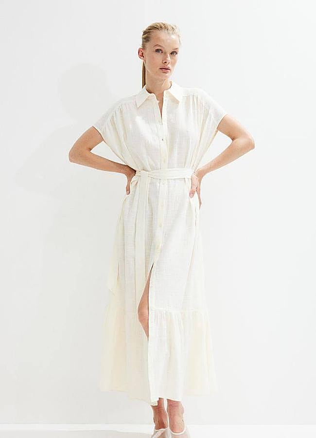 Imagen - Vestido camisero blanco