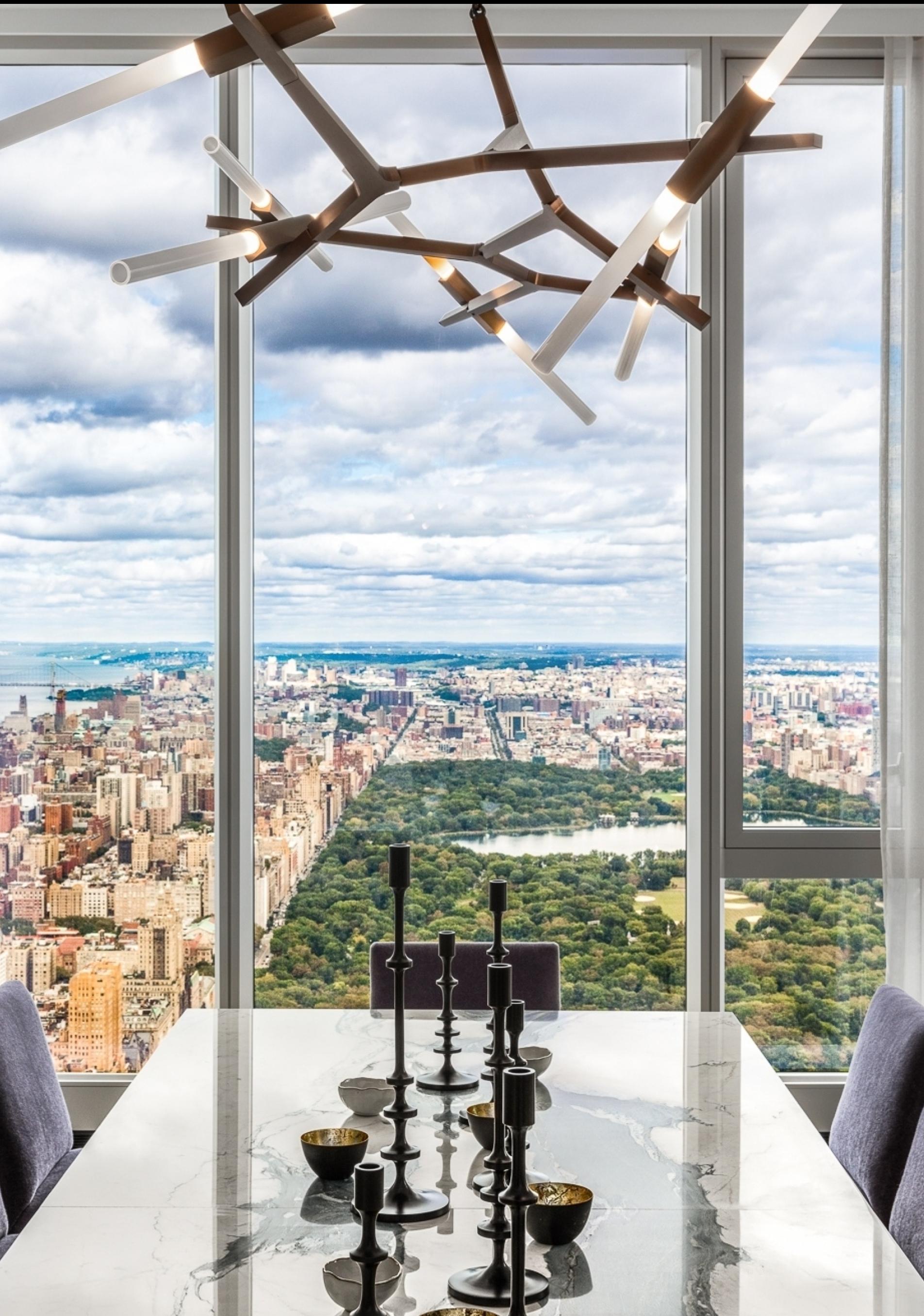 Las imponentes vistas desde los apartamentos de la Central Park Tower.