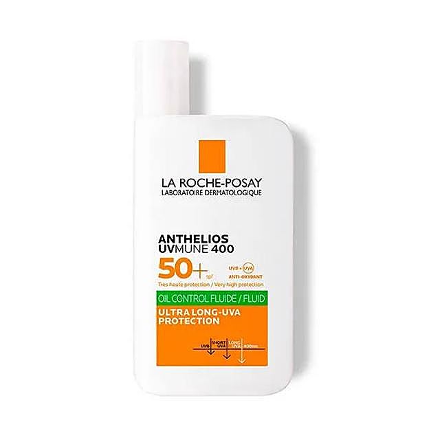 Anthelios UV Mune 400 Oil Control Fluid de La Roche-Posay. Precio: 16,95 euros
