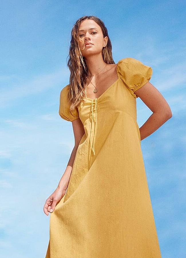 Imagen - Vestido amarillo de lino