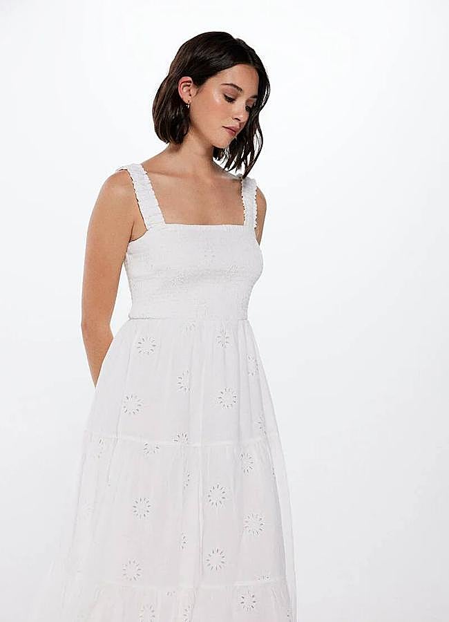 Imagen - Vestido blanco con bordado inglés