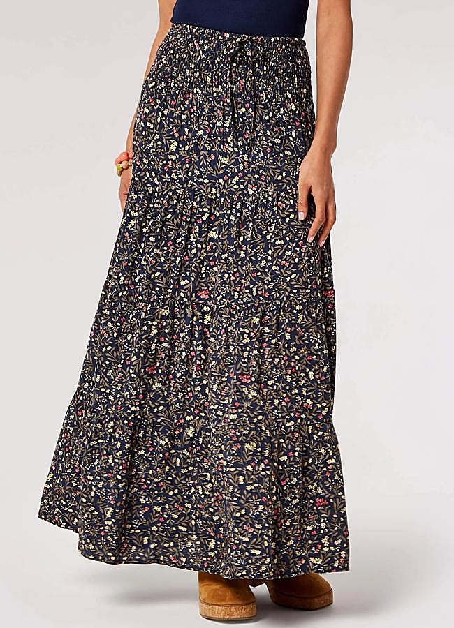 Imagen - Falda de tablas con estampado floral de Apricot, 55,95 euros.