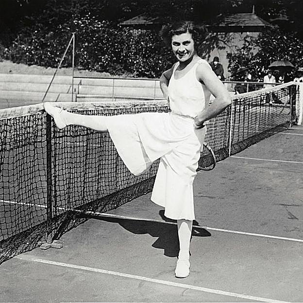 Lili Álvarez con falda pantalón de Schiaparelli