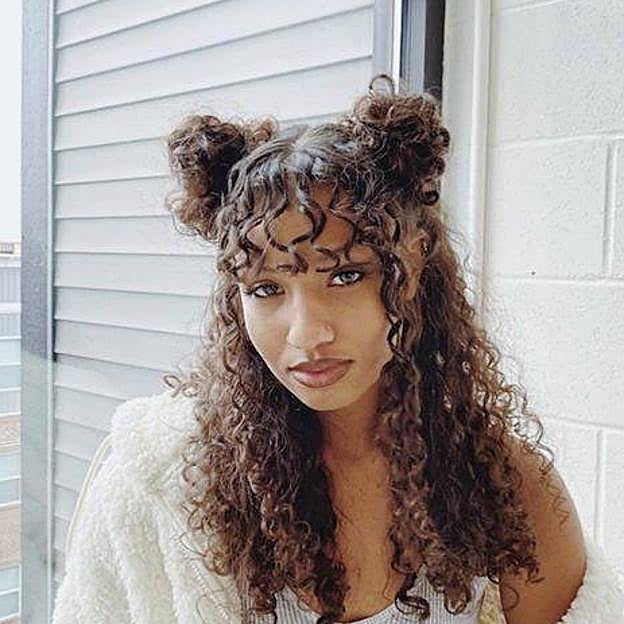 Semirecogido para media melena do dos moños