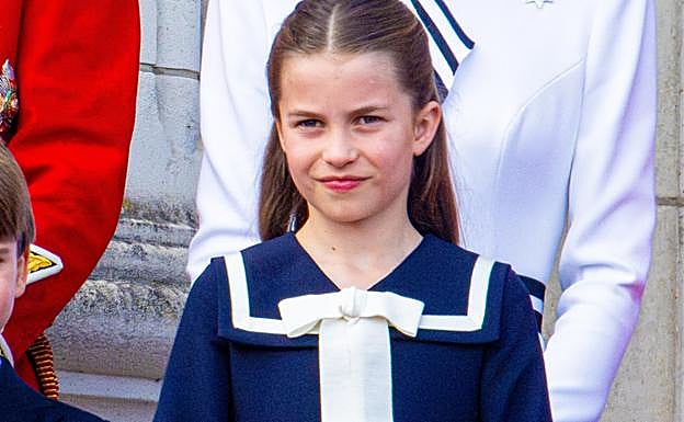La princesa Charlotte durante el desfile del Trooping the Colour 2024. 