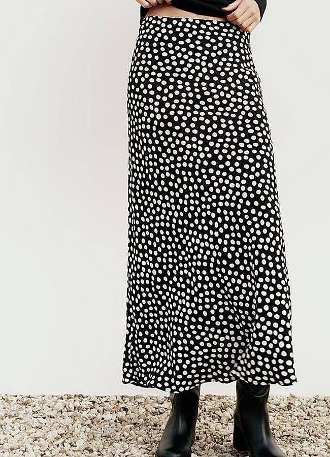 Imagen - Falda midi de lunares