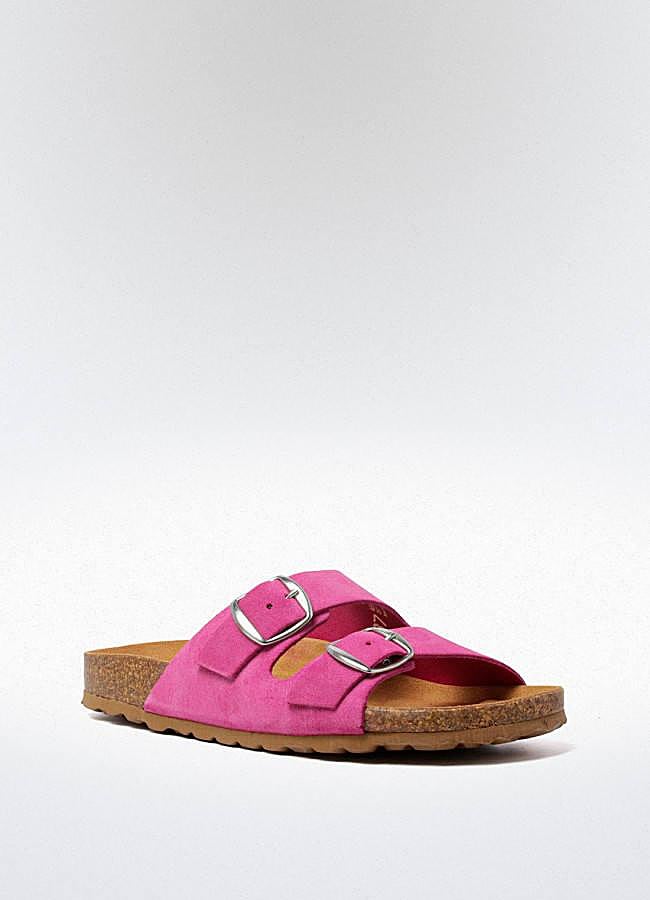 Imagen - Sandalias con hebillas en fucsia