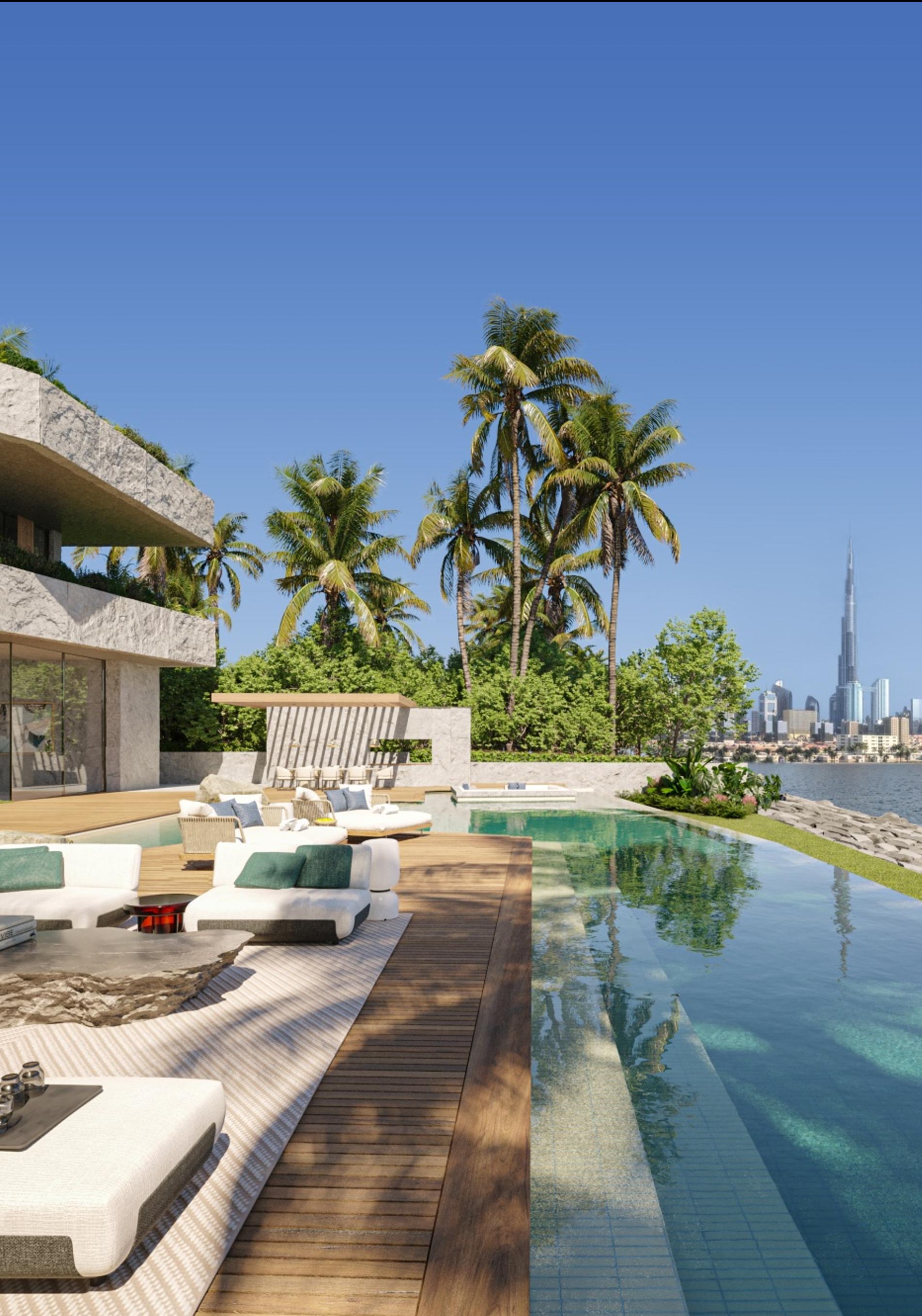 Una de las mansiones de Jumeirah Bay Island.