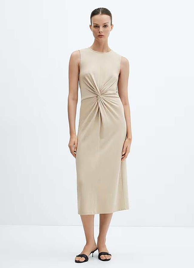 Imagen - Vestido algodón nudo de Mango (19,99€)