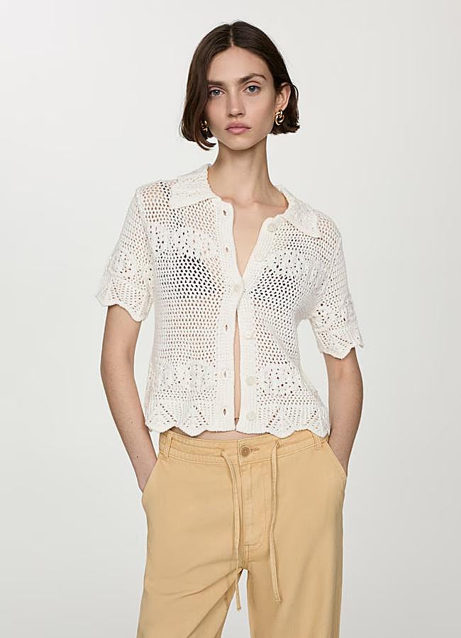 Imagen - Cárdigan de punto crochet de Mango.