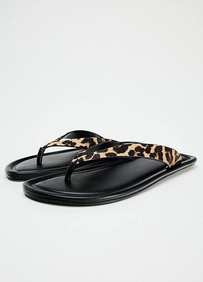 Imagen - Sandalias planas de leopardo