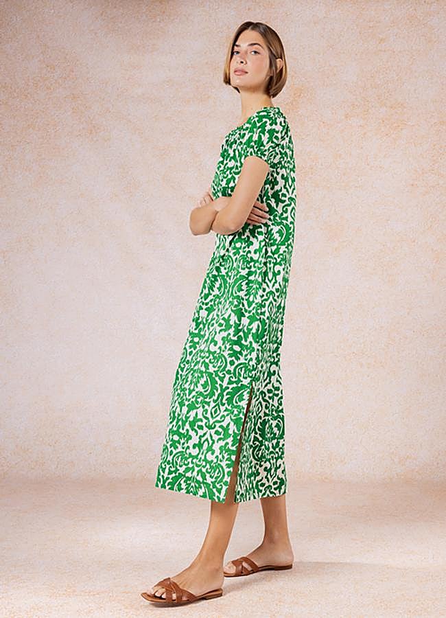 Imagen - Vestido con estampado en verde de Lanidor.