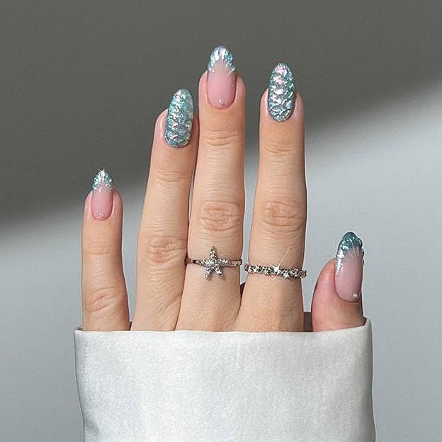 Manicura 3D de sirena