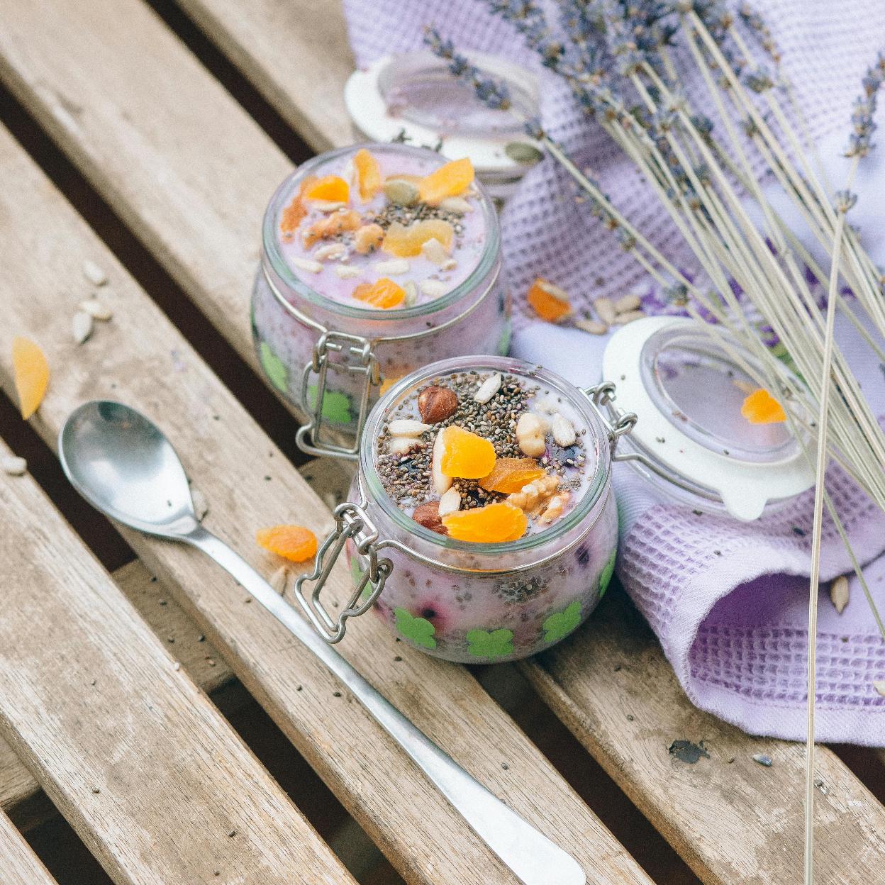 Un postre perfecto con semillas de chía. 