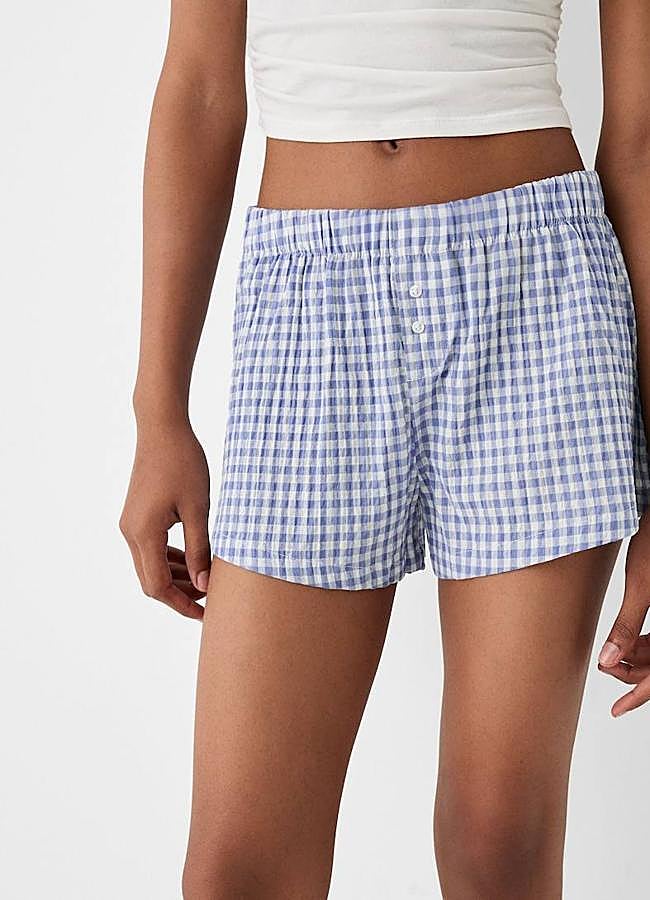 Imagen - Shorts tipo boxers con estampado de vichy