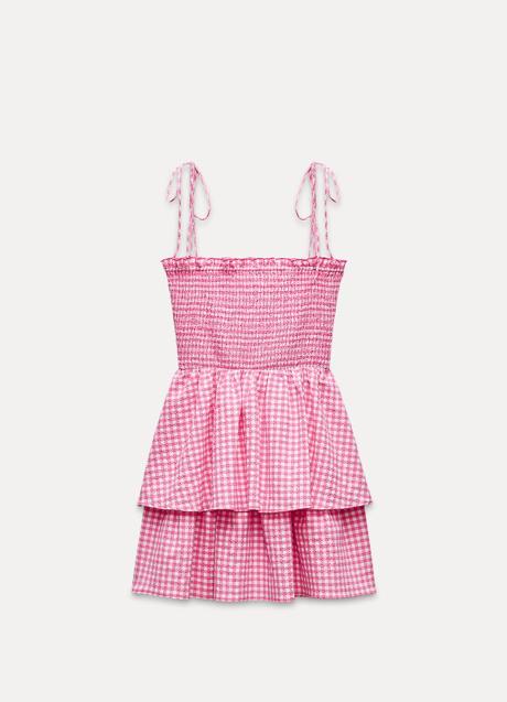 Imagen - Vestido rosa y blanco de Zara (29,99 euros)