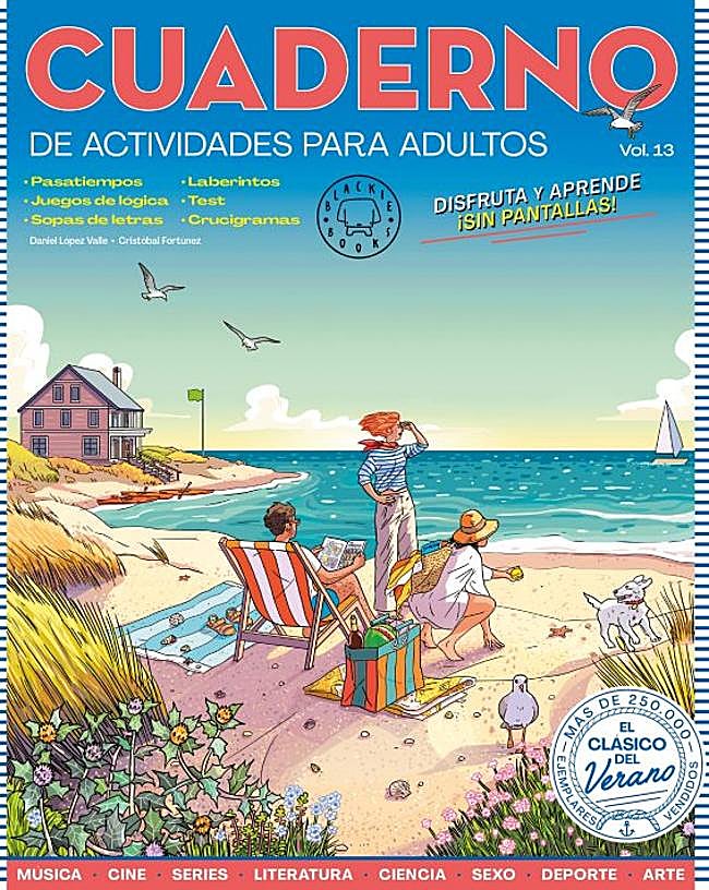 Imagen - Portada del volumen 13 del cuaderno de Actividades para Adultos de Blackie Books. / DR
