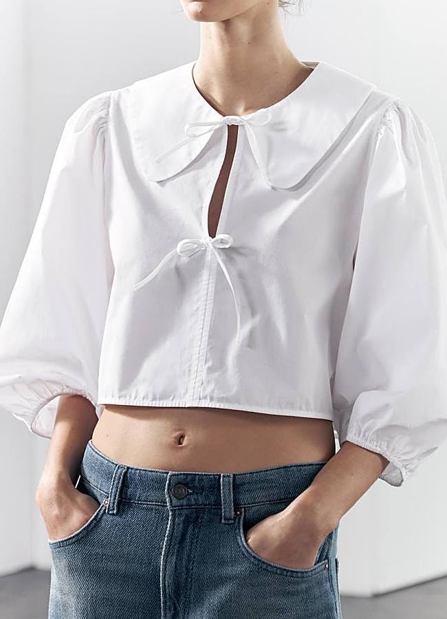 Imagen - Blusa blanca con lazos