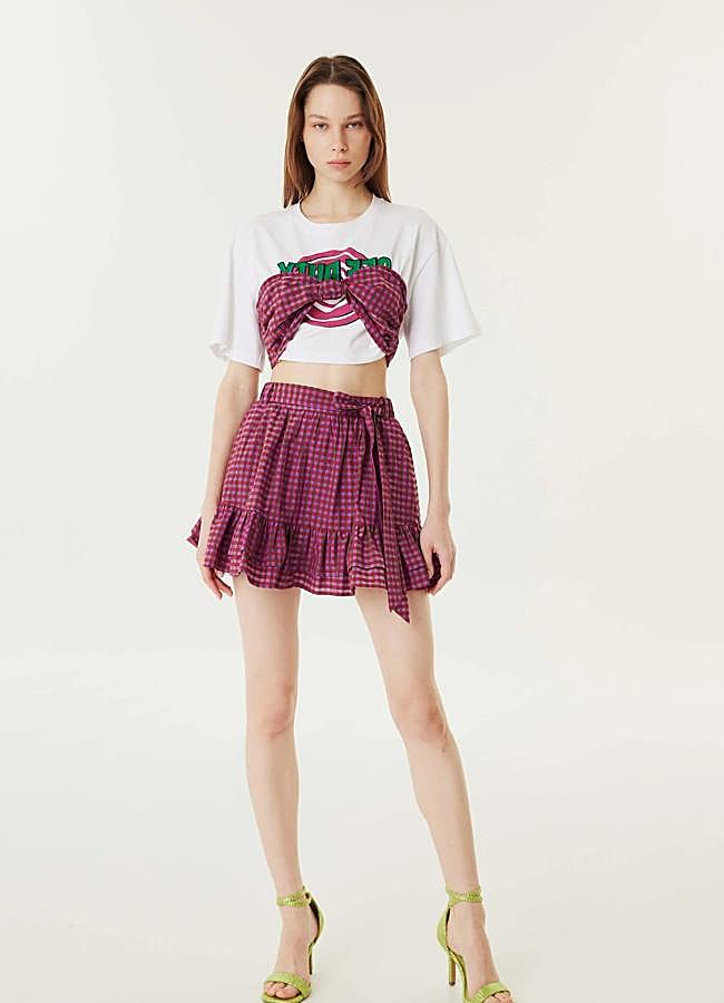 Imagen - Falda rosa estampada de Twist, 67,17 euros.