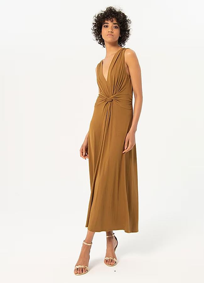 Imagen - Vestido marrón bohemio de Surkana.