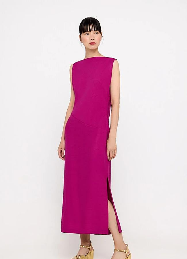 Imagen - Vestido magenta de Cortefiel, 29,99 euros.