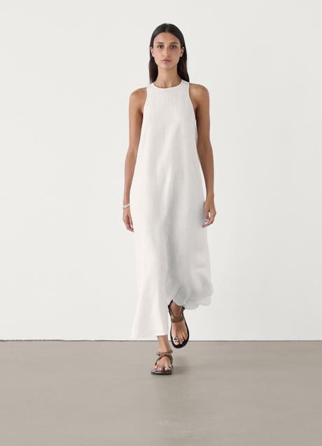 Imagen - Vestido blanco de Massimo Dutti (159 euros)