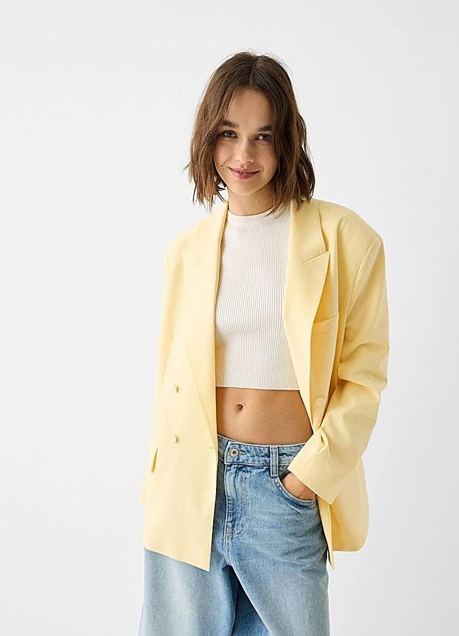 Imagen - Americana color amarillo mantequilla