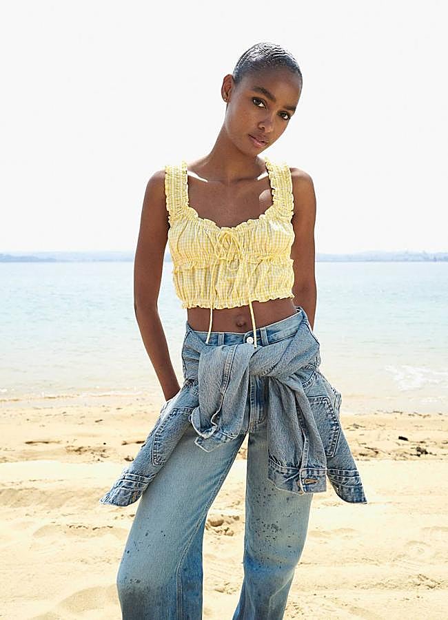 Imagen - Blusa de vichy amarillo