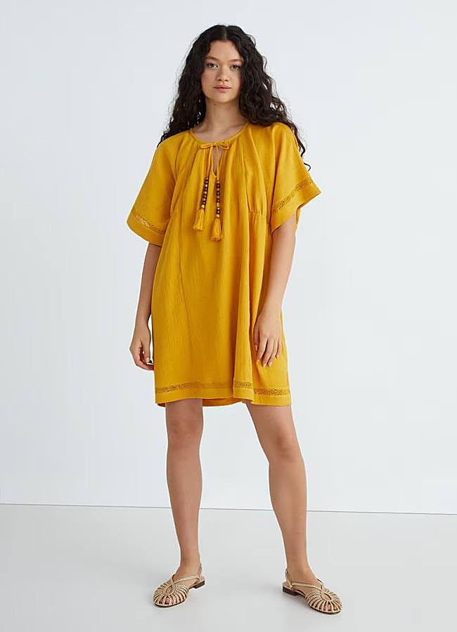 Imagen - Vestido túnica corto bambula