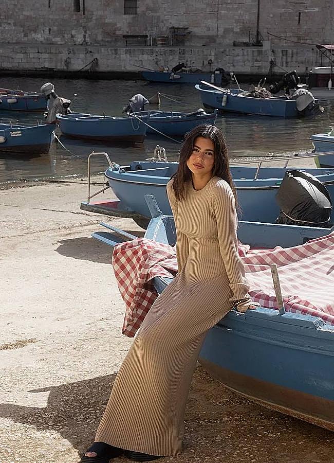 Imagen - Maxi vestido de punto canalé