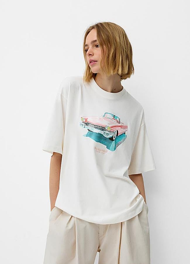Imagen - Camiseta oversize de Bershka.