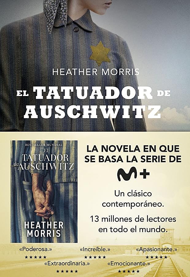 Imagen - Portada de El tatuador de Auschwitz, el libro en el que se basa la miniserie que podemos ver en Movistar Plus+. / Espasa