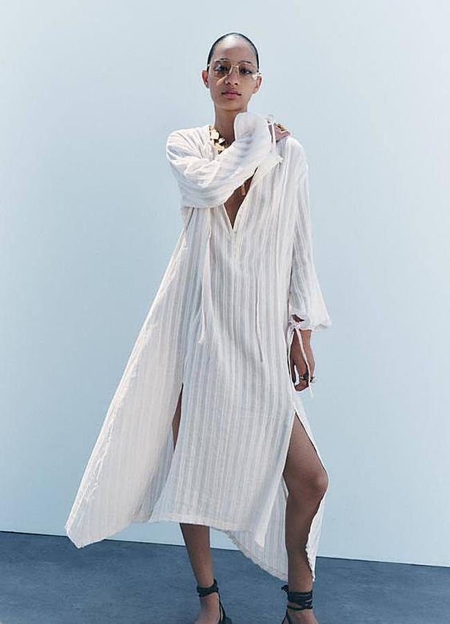 Imagen - Caftán midi con rayas