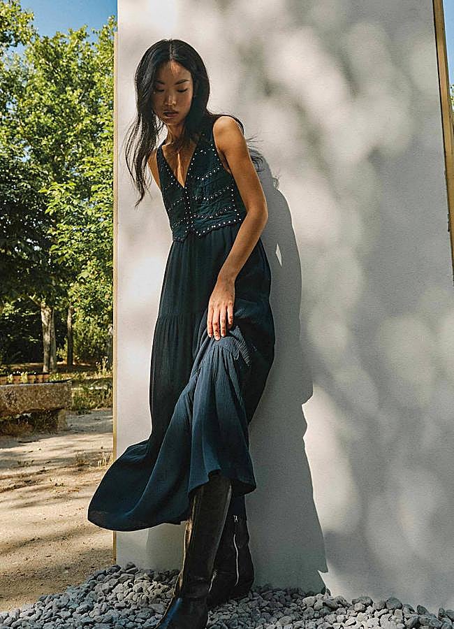 Imagen - Vestido boho chic con detalles de espejos