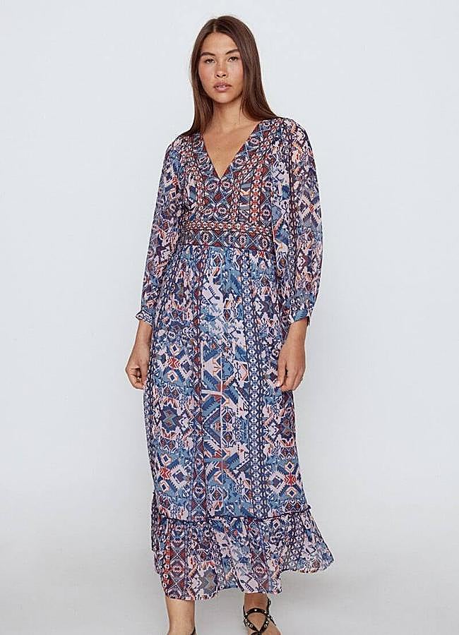 Imagen - Vestido boho chic vaporoso con estampado