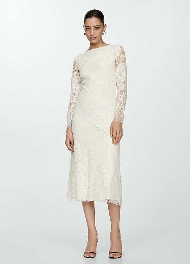 Imagen - Vestido midi bordado de Mango (89,99€)