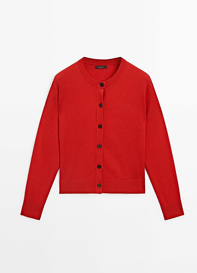 Imagen - Cárdigan rojo, 49,95 euros.