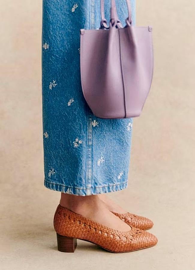 Imagen - Bailarinas trenzadas con tacón bajo