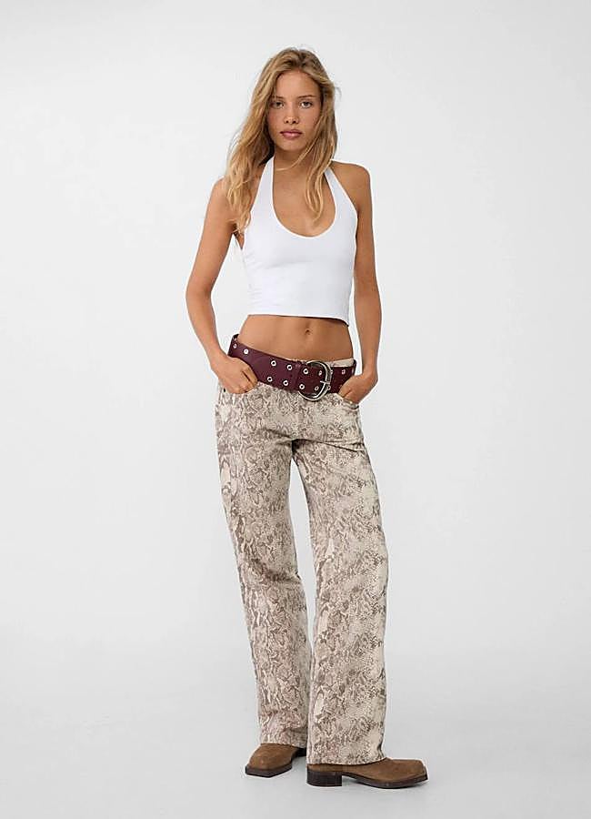 Imagen - Pantalón vaquero animal print de serpiente
